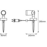 Oprawa SMART+ WIFI GARDENSPOT RGBW