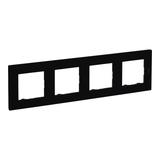 Niloe Step - ramka poczwórna 4x- kolor czarny, Legrand