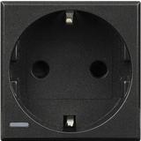 AXOLUTE - GNIAZDO SCHUKO 2P+Z 16A ANTRACYT, Bticino