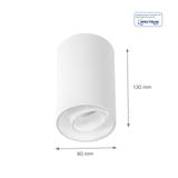 CHLOE SPOT GU10 NATYNKOWA IP20 okrągła biała ruchoma