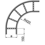 LDP/LDOP600H60 Łuk 90°