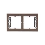 Simon 54 Premium Puszka natynkowa 2-krotna do ramek PREMIUM. Głębokość 35mm brąz mat