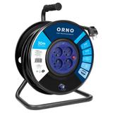 Przedłużacz bębnowy, 4 gniazda 2P+Z, kabel PVC H05VV-F 3x2,5mm2, długość 30m, termik, przesłony toró