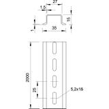 2069/15 GTPL, SZYNA KOŁPAKOWA 2000X35X15