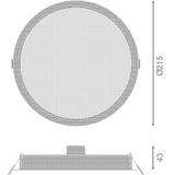 Oprawa DOWNLIGHT IP44 DN 215 24W 865 WT