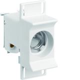 Gniazdo bezp. ceram. D01/1 E14 1P 3168VR 16A 400VAC TS35 zac.pałąk. 4mm2 LD01K16-1AS HAGER