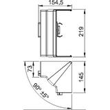 GK-IH70210LGR, Naroże wewnętrzne ruchome