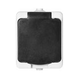 Gniazdo pojedyńcze 2P+Z AQUATIC MINI IP54, 10A, 230V AC, biało-czarne OR-OE-7305/WB ORNO
