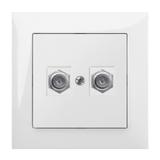 SENTIA Gniazdo 2xTV typ F-F