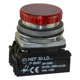 Lampka NEF30Lp/12V/W3 czewrona