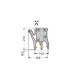 adapter pomiarowy raster 5 mm /25szt./ WAGO