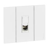 LIVING NOW - GNIAZDO RJ45 - STP - KAT.6A - 1 MODUŁ - BIEL, Bticino