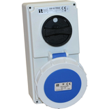 GNIAZDO Z WYŁĄCZNIKIEM I BLOKADĄ 32A 230V 2P+PE IP67