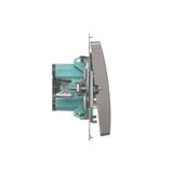 Simon Basic Przycisk dzwonek 16A 250V zaciski śrubowe stal inox BMD1A.01/21 KONTAKT