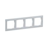 Suno Ramka Poczwórna 4-Krotna Aluminium 721514 LEGRAND