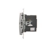 Simon 54 Odbiornik Bluetooth z ładowarką USB srebrny mat