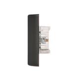 Simon 54 Gniazdo podwójne Schuko p/t z przesłonami wersja skandynawska 16A szybkozłączka czarny