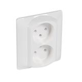 SISTENA LIFE PLAKIETKA ARCTIC DO GNIAZDA PODWÓJNEGO 2X2P+Z, Legrand