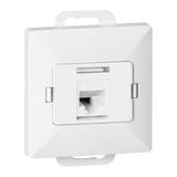 Gniazdo 1xRJ45 Cat5 Pearl, RJ45-5CAT/P1, biały