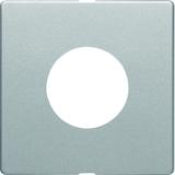 BERKER Q.x Płytka czołowa do łącznika i sygnalizatora świetlnego E10 aluminium aksamit lakierowana 11246084 HAGER