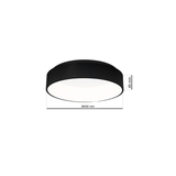 Milagro plafon LED Ohio 24W 1680lm 4000K czarny ML3832