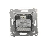 Simon 54 Odbiornik Bluetooth z ładowarką USB srebrny mat