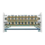 Blok rozdzielczy 2-rzędowy 11 przewodów OR-LZ-8201/11 ORNO