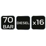 Miernik ciśnienia sprężania diesel, zestaw 16 szt.