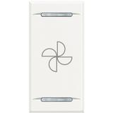 AXOLUTE MYHOME - KLAWISZ ''WENTYLATOR'' 1M BIAŁY, HD4911BC, Bticino