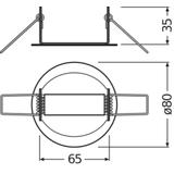 Adapter do montażu czujników w suficie podwieszanym DALI LS/PD CI KIT