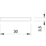 5052 DIN 30X3.5, PŁASKOWNIK