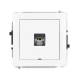 DECO Mechanizm gniazda komputerowego pojedynczego 1xRJ45, kat. 5e, ekranowany, 8-stykowy, bez pola o