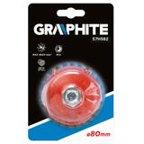 Szczotka druciana doczołowa 80 mm x M14, INOX