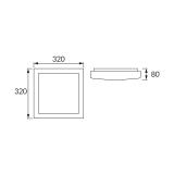 Plafoniera SMD LED ALEX LED D 18W 4000K 03244 IDEUS