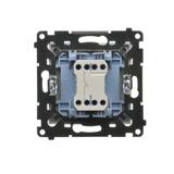 Simon 55 Przycisk zwierny pojedynczy zwierny bez piktogramu szybkozłączka Jasnoszary mat