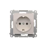 Simon 54 Gniazdo Schuko z przesłonami 16A szybkozłączka biały