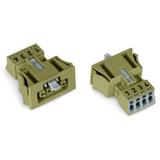 gniazdo Snap-In 4-bieg. jasnozielone