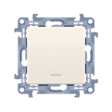 Simon 10 Łącznik uniwersalny-schodowy bez piktogramu z podśw.LED 10A zac.śrubowe krem.