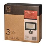 FARO S LED 50W naświetlacz z PIR 4000lm IP44 4000K aluminium + szkło AD-NL-6255BLR4 ORNO