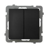 AS Łącznik podwójny krzyżowy - kolor czarny metalik