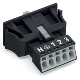 Gniazdo 5‑torowe Snap‑In czarne WINSTA MINI 890‑705 /50szt./ WAGO
