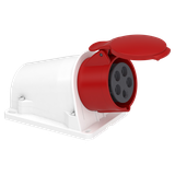 Gniazdo Pratika zaciski sprężynowe IP44 3P+N+PE 16A