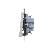 Simon 55 Łącznik potrójny szybkozłączka Aluminium mat TW31.01/143 KONTAKT