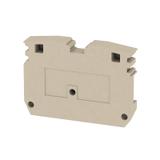 ZAP ZDUB Płytka końcowa (styki), 33 mm x 5 mm, Ciemnobeżowy /50szt./ 1704750000 WEIDMÜLLER