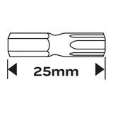 Końcówki wkrętakowe TX27 x 25 mm, 2 szt.
