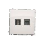 Simon Basic Gniazdo HDMI + RJ45 kat.6. biały BMGHRJ45.01/11 KONTAKT
