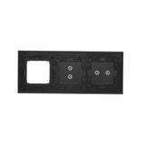 Simon 54 Touch Panel dotykowy S54 Touch 3 moduły 2 pola dotykowe poziome + 2 pola dotykowe pionowe + 1 otwór na osprzęt S54 księżycowa lawa DSTR3230/74 KONTAKT