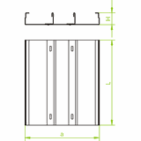 KNT240H48/2 KANAŁ TRZYTOROWY 1,0 MM