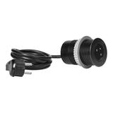 Gniazdo meblowe O6cm wpuszane w blat z ładowarką USB z gniazdem typu C i przejściówką USB C-A oraz z OR-GM-9018 ORNO