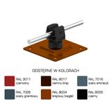 AN-11PN/LA/C-N Uchwyt na płytce stal.H=3,5cm Z-zatrz /LA/ czarny